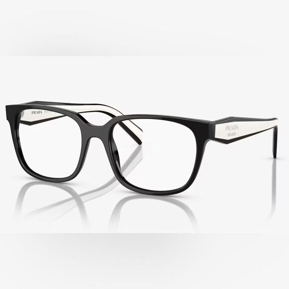 PRADA PR 17ZV 1AB1O1 Black Demo Lens 52 mm Women's Eyeglasses - Picture 6 of 11